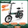 HITWAY Bici elettrica e-bike pieghevole bici da città Batteria al litio 36V/10,4Ah, chilometraggio elettrico può raggiungere 35-70k - WHITE