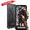 DOOGEE Blade 10 Pro(2024) cellulare rugged Android 14 16GB + 256GB(2TB) telefono cellulare - 6GB 256GB Silver