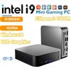 FUCHU Mini PC portatile Intel CPU i9 8950HK Windows 11 Mini Computer 16GB 1TB 2TB SSD 1000M Ethernet - 16GB RAM 128GB SSD