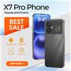 LenO 2025 più nuovo X7 Pro 5G Smartphone 16GB + 1TB Snapdragon 8 Gen3 7000mAh 50MP fotocamera versione - Black