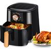 Oyajia Friggitrice ad aria Friggitrice elettrica multifunzionale intelligente di grande capacità per uso domestico Macchina per patatine fritte Forno elettrico completamente automatico -