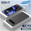 LenO Nuovissimo Smartphone Pixel 9 Pro XL 7.3 pollici HD 16GB + 1TB cellulare 72 + 108MP Dual SIM 5G - Black