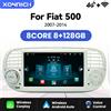 XONRICH Autoradio Wireless CarPlay per FIAT 500 Abarth 2007 2008 2009 2010 2011 2012 2013 2014 2015 Android GPS 2Din Autoradio 4G Wifi - 4Core 2GB 16GB-W