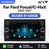 XONRICH Wireless Carplay per Ford Focus Mondeo Fiesta Transit Kuga C-Max S-Max Galaxy Android GPS Multimedia 2Din 8GB + 128GB Autoradio - 4Core 2-16GB OBD Cam