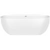 Oltens Stora vasca da bagno freestanding 150x72 cm ovale bianco 12008000