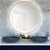 Smartwoods Bright specchio 100x100 cm rotonda con illuminazione oro 5904107900575