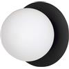 Emibig Minerva lampada da parete 1x10 W bianco-nero 612/K1