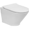 Roca Gap Round vaso wc con copriwater a discesa lenta sospeso senza brida bianco lucida A34H0N3000