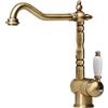 Franke Old England rubinetto da cucina verticale oro/oro antico 115.0028.205