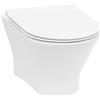 Roca Nexo vaso wc con copriwater a discesa lenta sospeso senza brida bianco A34H64L000