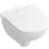 Villeroy & Boch O.Novo combi-pack set con copriwater sospeso senza brida bianco 5688HR01