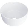 Deante Jasmin lavabo 28x28 cm rotonda da appoggio bianco CDJ_6U2S