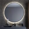 Smartwoods Bright specchio 90x90 cm rotonda con illuminazione nero 5904107900391
