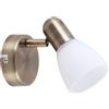 Rabalux Soma lampada da parete 1x40 W bianco-marrone 6306