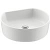 Ravak Moon lavabo 40x35.5 cm semicircolare da appoggio bianco XJN01300001