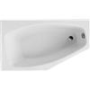 Polimat Marika vasca da bagno angolare 140x80 cm sinistra bianco 00682