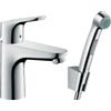 Hansgrohe Focus rubinetto per lavabo con doccetta bidet verticale cromo 31927000