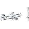 Grohe Set rubinetto per vasca e doccia Grohe Grohtherm 800 34567000, set doccia Grohe Euphoria 27369000