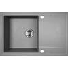 Kuchinox Hunter lavello in granito 67x44 cm grigio/grafite/inox SBU511T