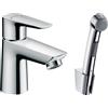 Hansgrohe Talis E rubinetto per lavabo con doccetta bidet verticale cromo 71729000