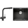 Blanco Set rubinetto da cucina Blanco Fontas-S II 526158, lavello in granito Blanco Etagon 500-U 525887