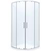 Roca Town-N box doccia 80x80 cm semicircolare cromo lucida/vetro trasparente AMP2508012M