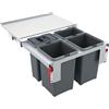 Franke Garbo contenitore per rifiuti 40 l acciaio-grigio 121.0200.676
