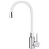 Deante Neo Luno rubinetto da cucina verticale acciaio inossidabile-bianco BOC_W720