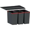 Franke EasySort contenitore per rifiuti 44 l nero-rosso 121.0494.193