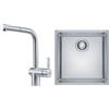 Franke Set rubinetto da cucina Franke Atlas 115.0521.438, lavello in acciaio Franke Maris 122.0525.224