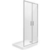 Roca Town-N porta doccia 90 cm pieghevole cromo lucida/vetro trasparente AMP2409012M