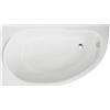 Polimat Miki vasca da bagno angolare 145x85 cm sinistra bianco 00421