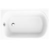 Polimat Mini vasca da bagno rettangolare 110x70 cm bianco 00545