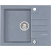 Alveus Rock lavello in granito 59.5x47.5 cm grigio/grafite/inox 4213004
