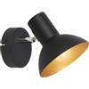 Candellux Diso lampada da parete 1x40 W nero-oro 91-63410