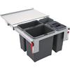Franke Garbo contenitore per rifiuti 38 l acciaio-grigio 121.0200.680