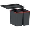 Franke EasySort contenitore per rifiuti 29 l nero-rosso 121.0494.182