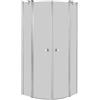 Roca Capital box doccia 80x80 cm semicircolare cromo lucida/vetro trasparente AM4308012M