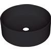 Deante Silia lavabo 36x36 cm rotonda da appoggio nero CQS_NU4S