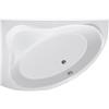 Aqualine Orava vasca da bagno angolare 148x90 cm sinistra bianco G1590