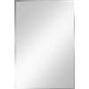 Baltica Design Tiny Border Straight specchio 90x60 cm rettangolare argento 5904107904856