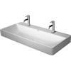 Duravit DuraSquare lavabo 100x47 cm rettangolare a parete-da mobile bianco 2353100072