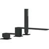 Tres Cuadro Exclusive rubinetto per vasca e doccia bordo vasca nero 006.161.03.NM
