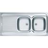 Alveus Classic lavello in acciaio 120x60 cm acciaio 1009085