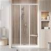 Ravak Supernova porta doccia 90 cm scorrevole bianco lucida/vetro trasparente 00V701R2Z1