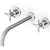Zucchetti Helm rubinetto per lavabo da incasso acciaio ZHM761.XG2