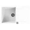 Alveus Cadit lavello in granito 79x50 cm bianco 1132022