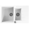 Alveus Cadit lavello in granito 79x50 cm bianco 1131357