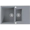 Alveus Cadit lavello in granito 79x50 cm grigio/grafite/inox 1131360