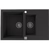 Alveus Cadit lavello in granito 79x50 cm nero 1131361